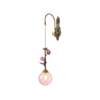 Antique Bronze Rose Wall Sconce