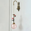 Antique Bronze Rose Wall Sconce