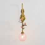 Antique Bronze Rose Wall Sconce