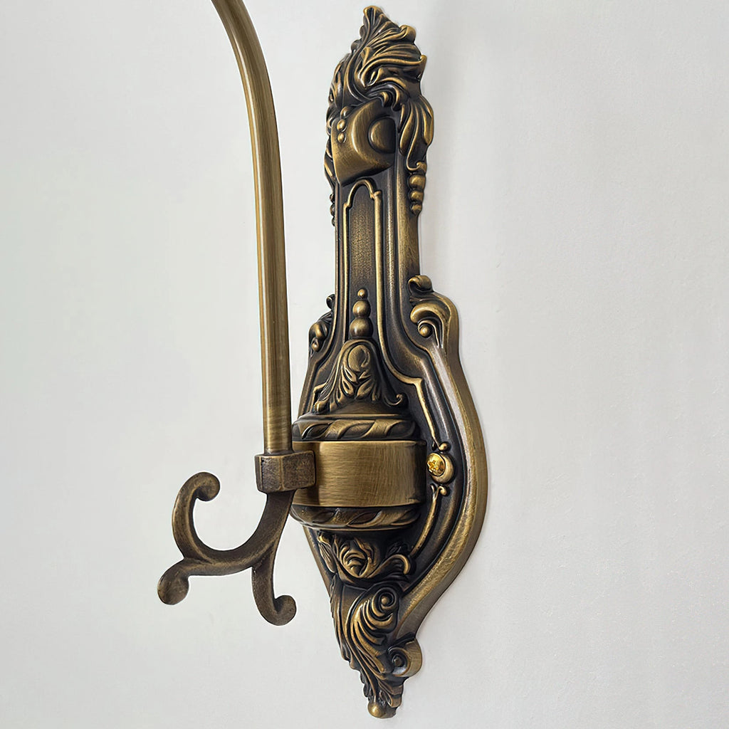 Antique Bronze Rose Wall Sconce