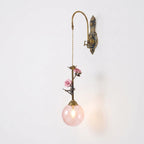 Antique Bronze Rose Wall Sconce