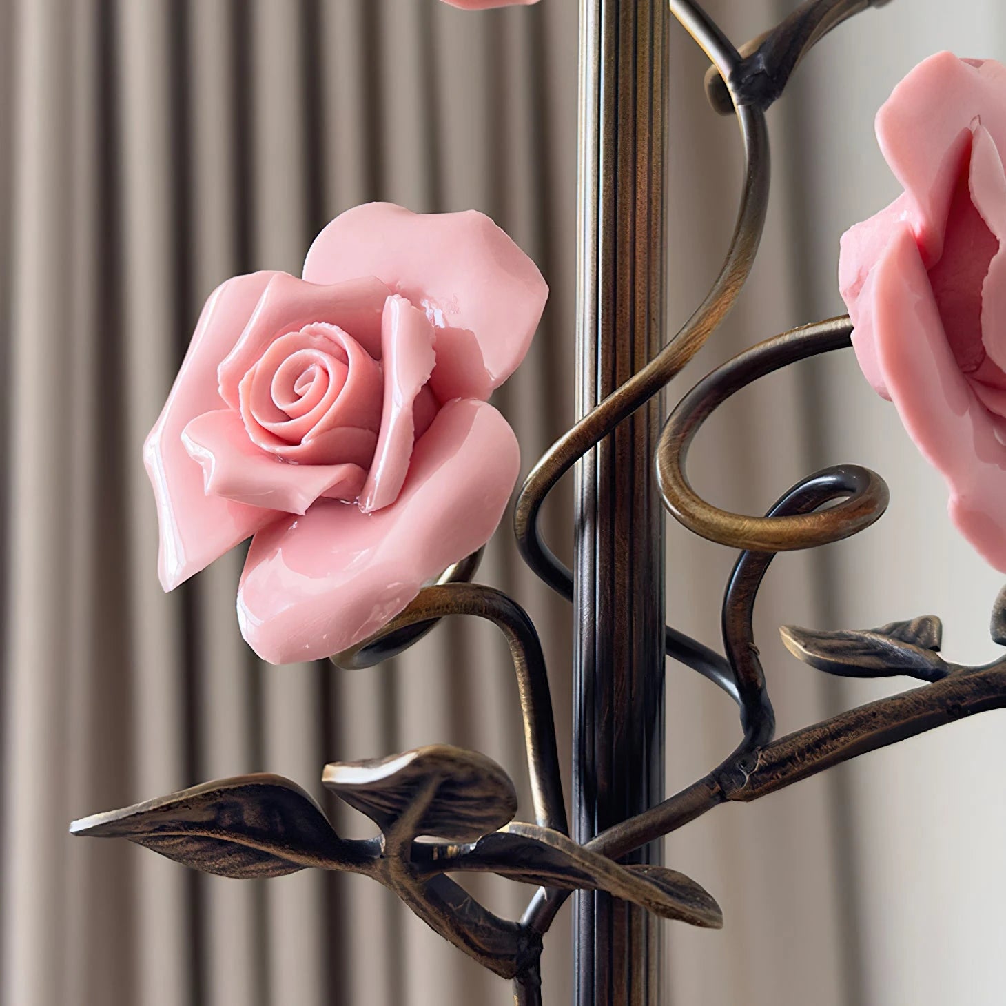 Antique Bronze Rose Wall Sconce