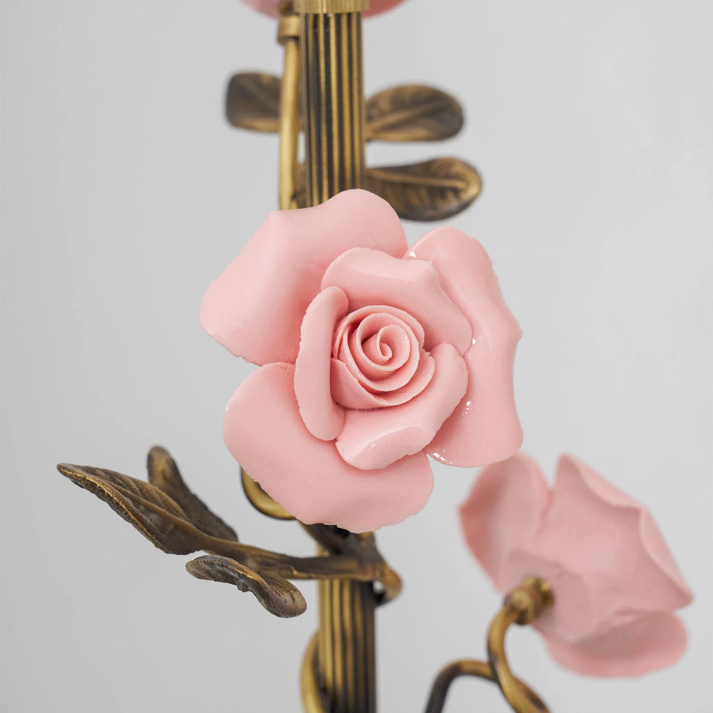 Antique Bronze Rose Wall Sconce