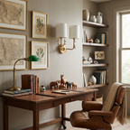 Antler Brass Double Wall Sconce