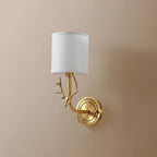 Antler Brass Double Wall Sconce