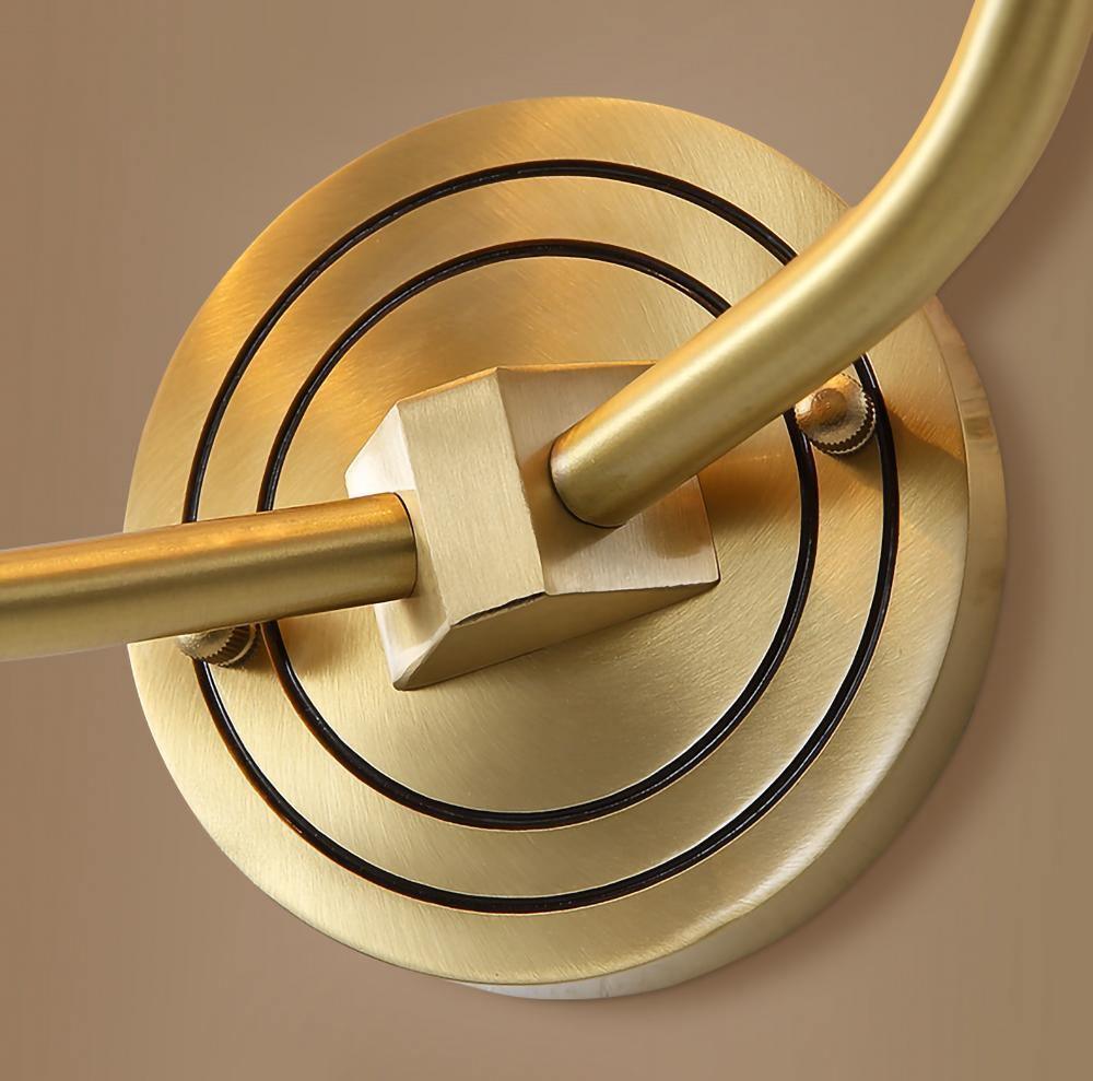 Antler Brass Double Wall Sconce