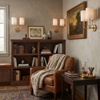 Antler Brass Double Wall Sconce