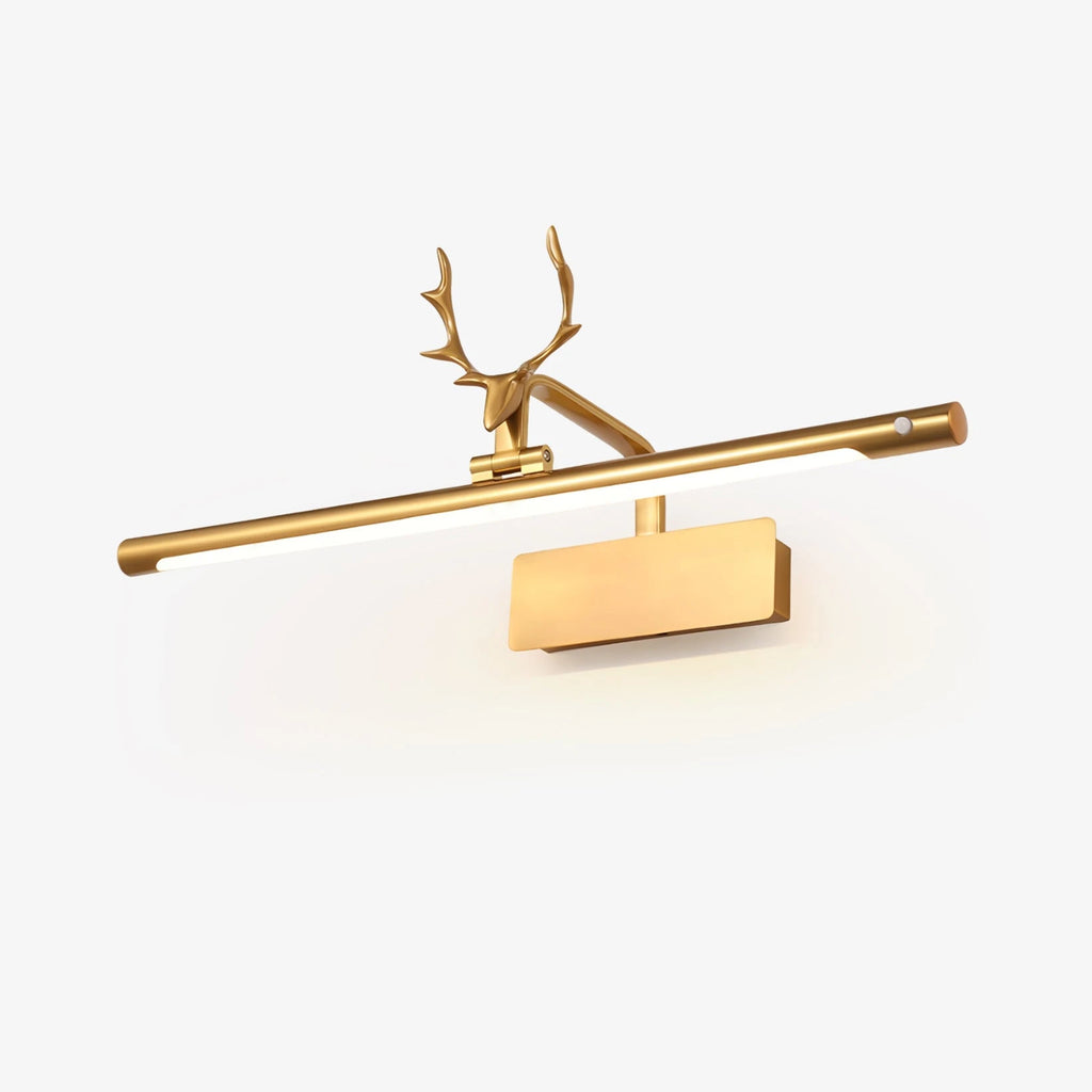 Antler Brass Picture Sconce