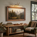 Antler Brass Picture Sconce