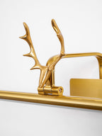 Antler Brass Picture Sconce