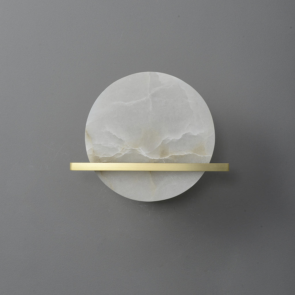 Anya Alabaster Disc Sconce