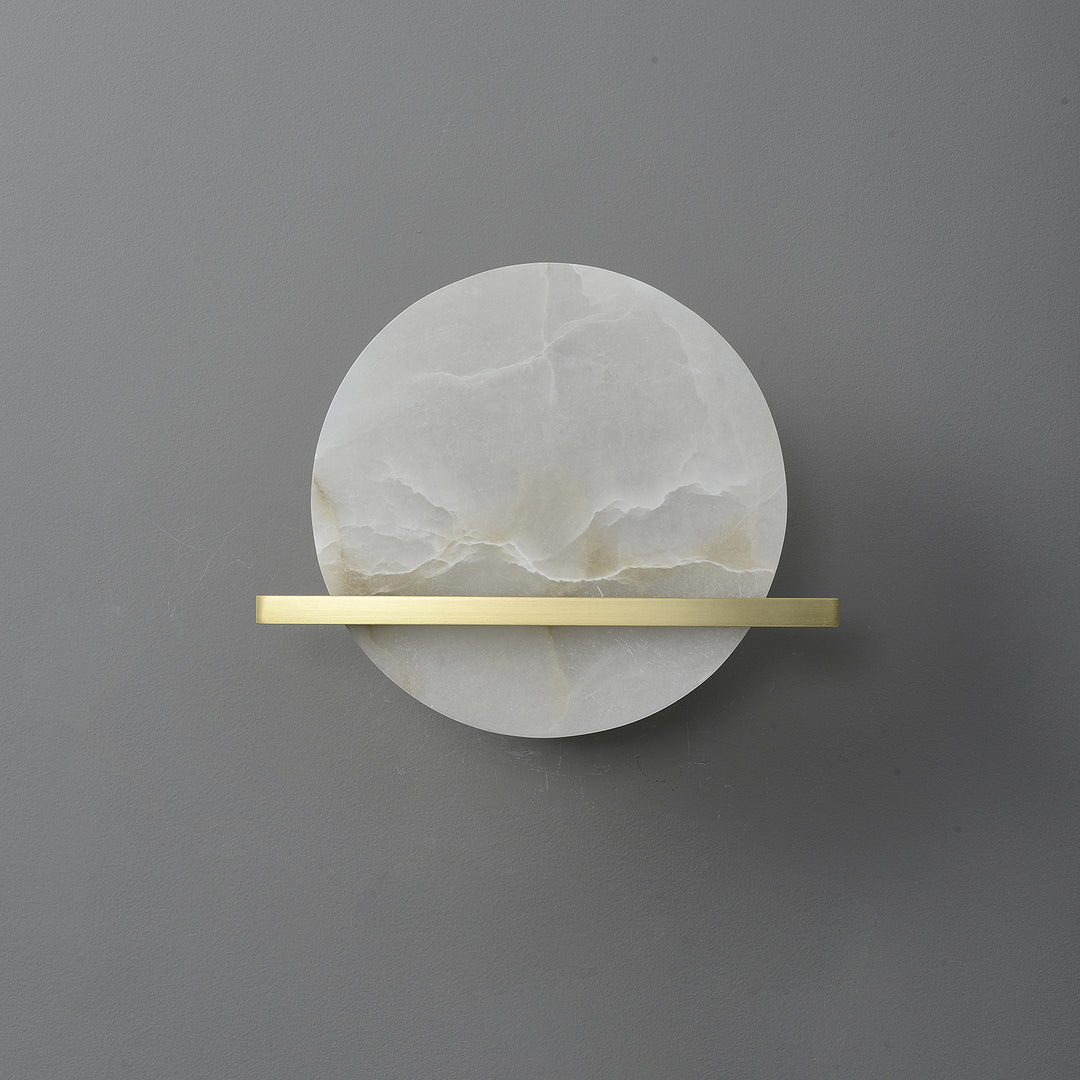 Anya Alabaster Disc Sconce