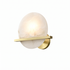 Anya Alabaster Disc Sconce