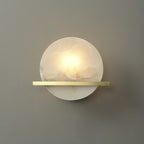Anya Alabaster Disc Sconce