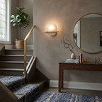 Anya Alabaster Disc Sconce