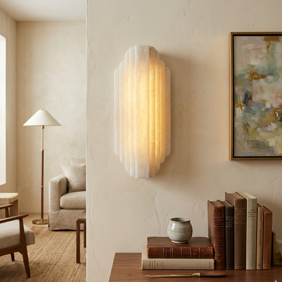 Arcadia Tiered Alabaster Sconce