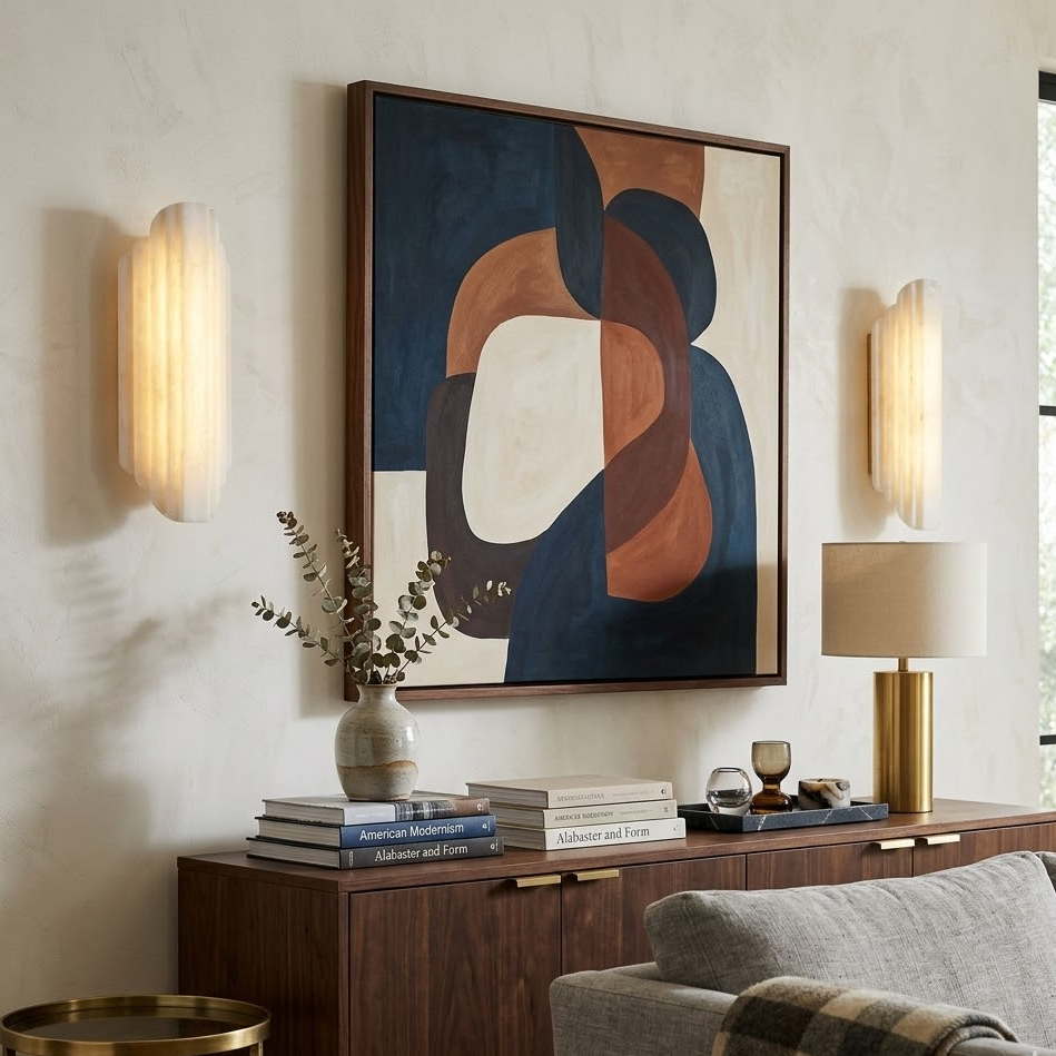 Arcadia Tiered Alabaster Sconce