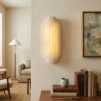 Modern Alabaster Wall Sconce in Foyer and Hallway Setting