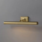 Illuminated Modern Brass Picture Light Front View