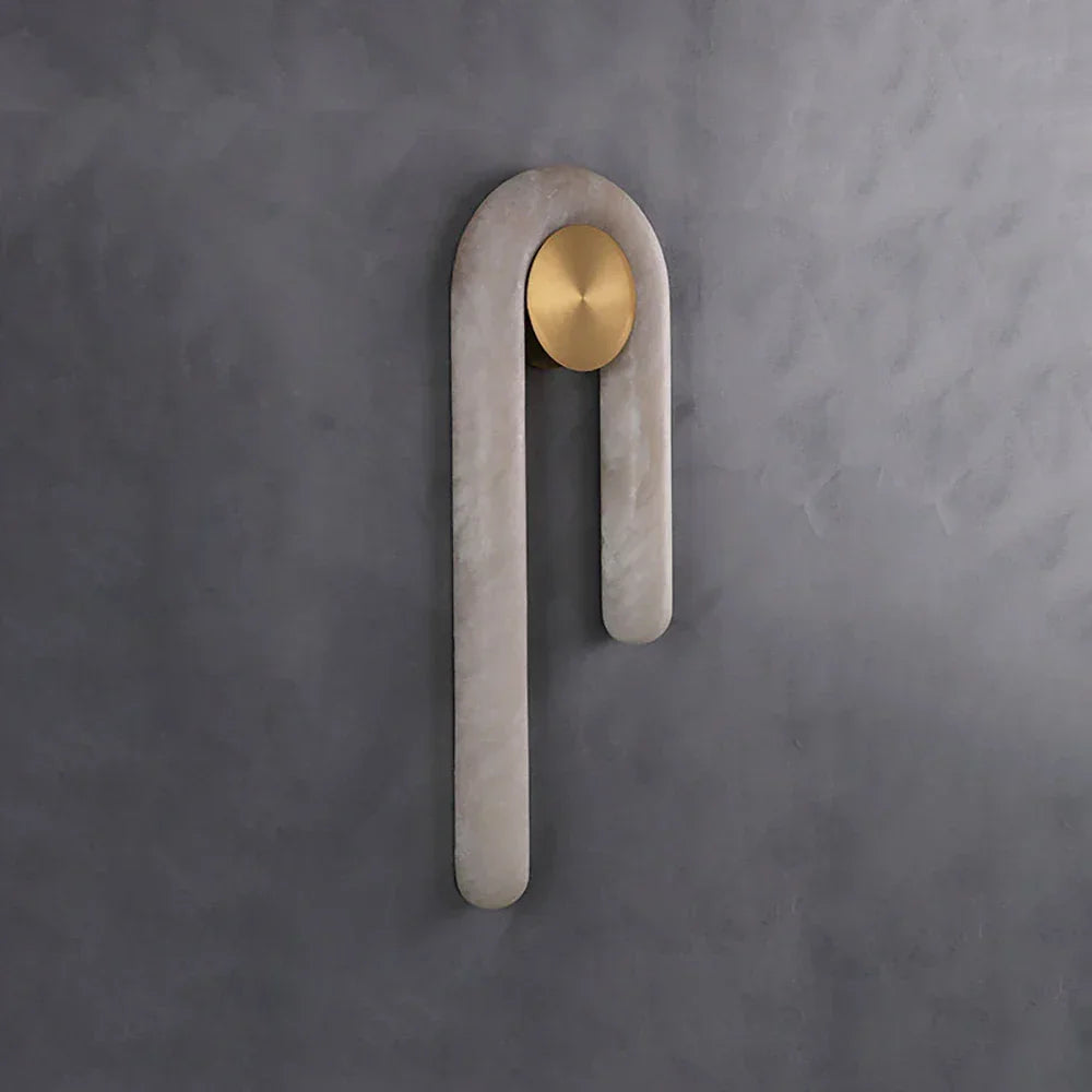 Arlo Loop Alabaster Wall Sconce