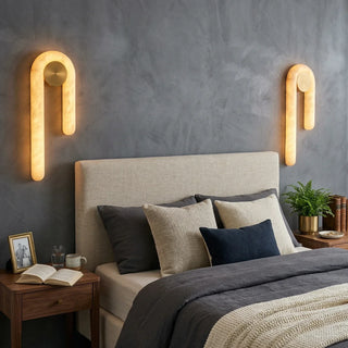Arlo Loop Alabaster Wall Sconce
