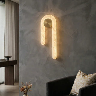 Arlo Loop Alabaster Wall Sconce