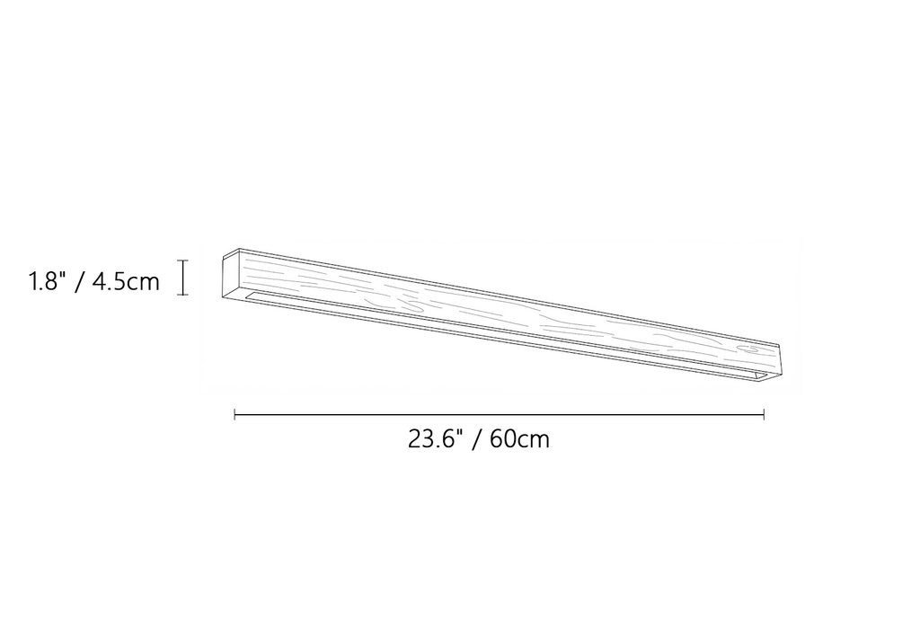Arlo Linear Wood Wall Light