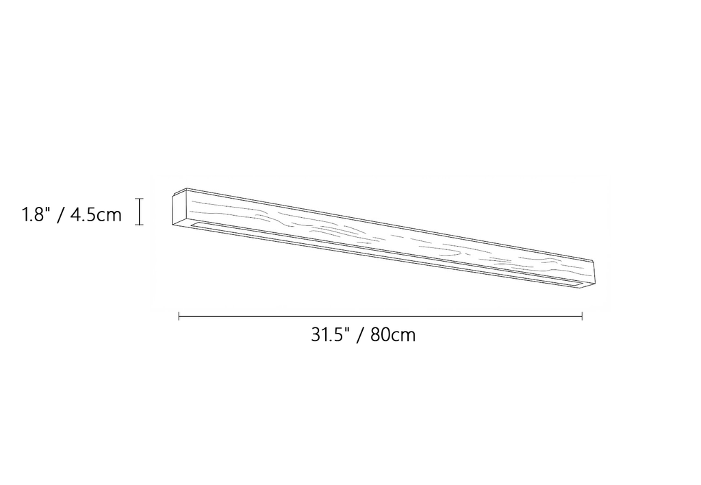 Arlo Linear Wood Wall Light