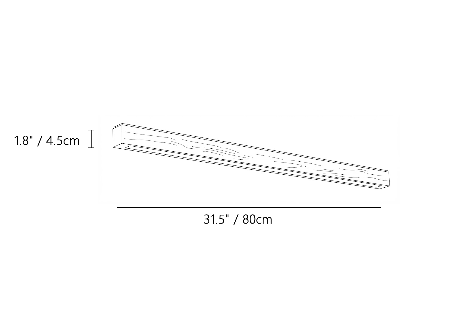 Arlo Linear Wood Wall Light
