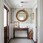 Art Déco Celadon-Deckenlampe mit Rippenstruktur