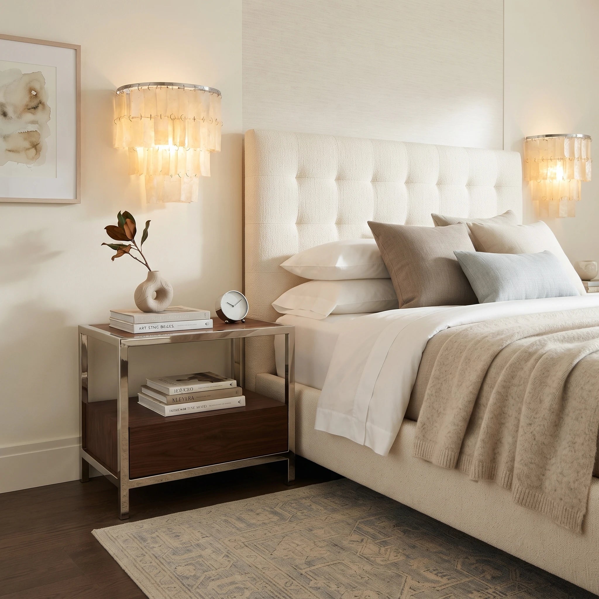 Artisan Shell Rectangle Wall Lamp