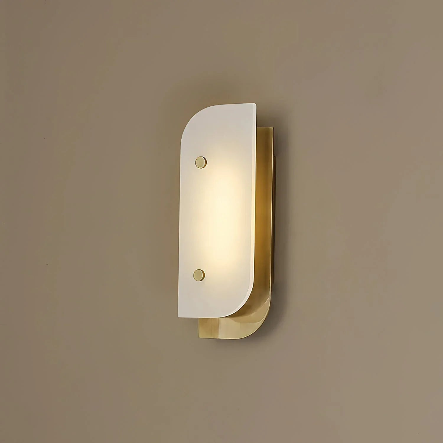 Asymmetrical Elaris Alabaster Wall Lamp