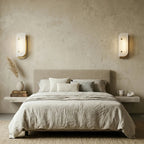 Asymmetrical Elaris Alabaster Wall Lamp
