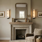 Asymmetrical Elaris Alabaster Wall Lamp