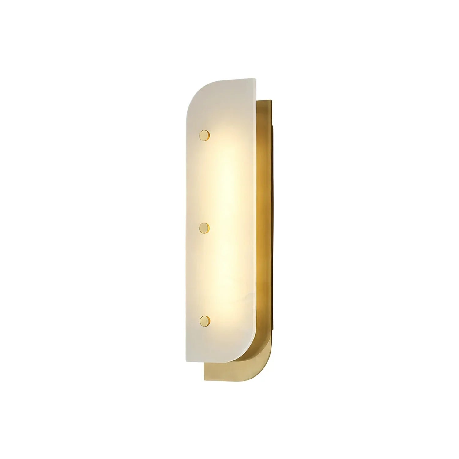 Asymmetrical Elaris Alabaster Wall Lamp