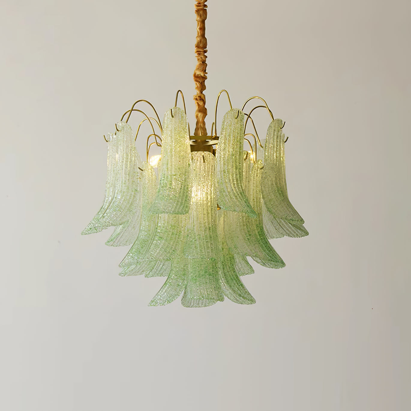 Athena Pastel Glass Petal Chandelier