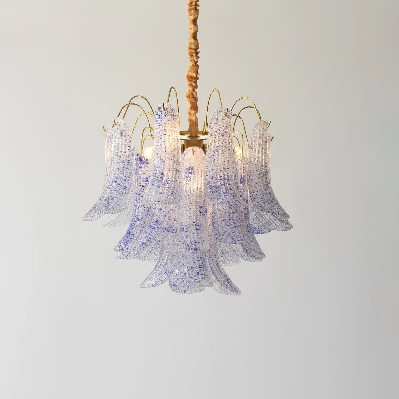 Athena Pastel Glass Petal Chandelier