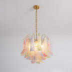 Athena Pastel Glass Petal Chandelier