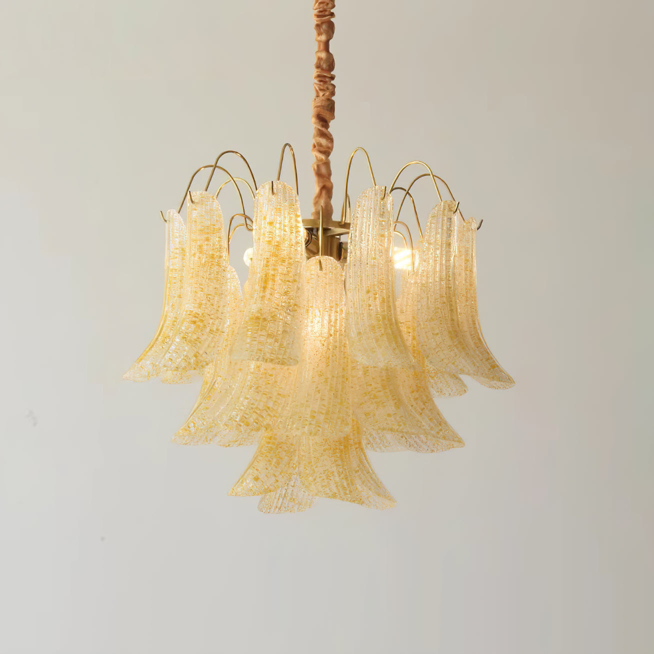 Athena Pastel Glass Petal Chandelier