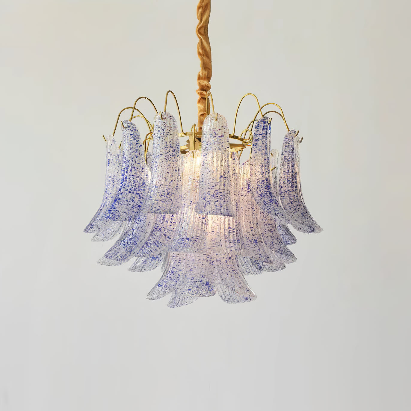 Athena Pastel Glass Petal Chandelier