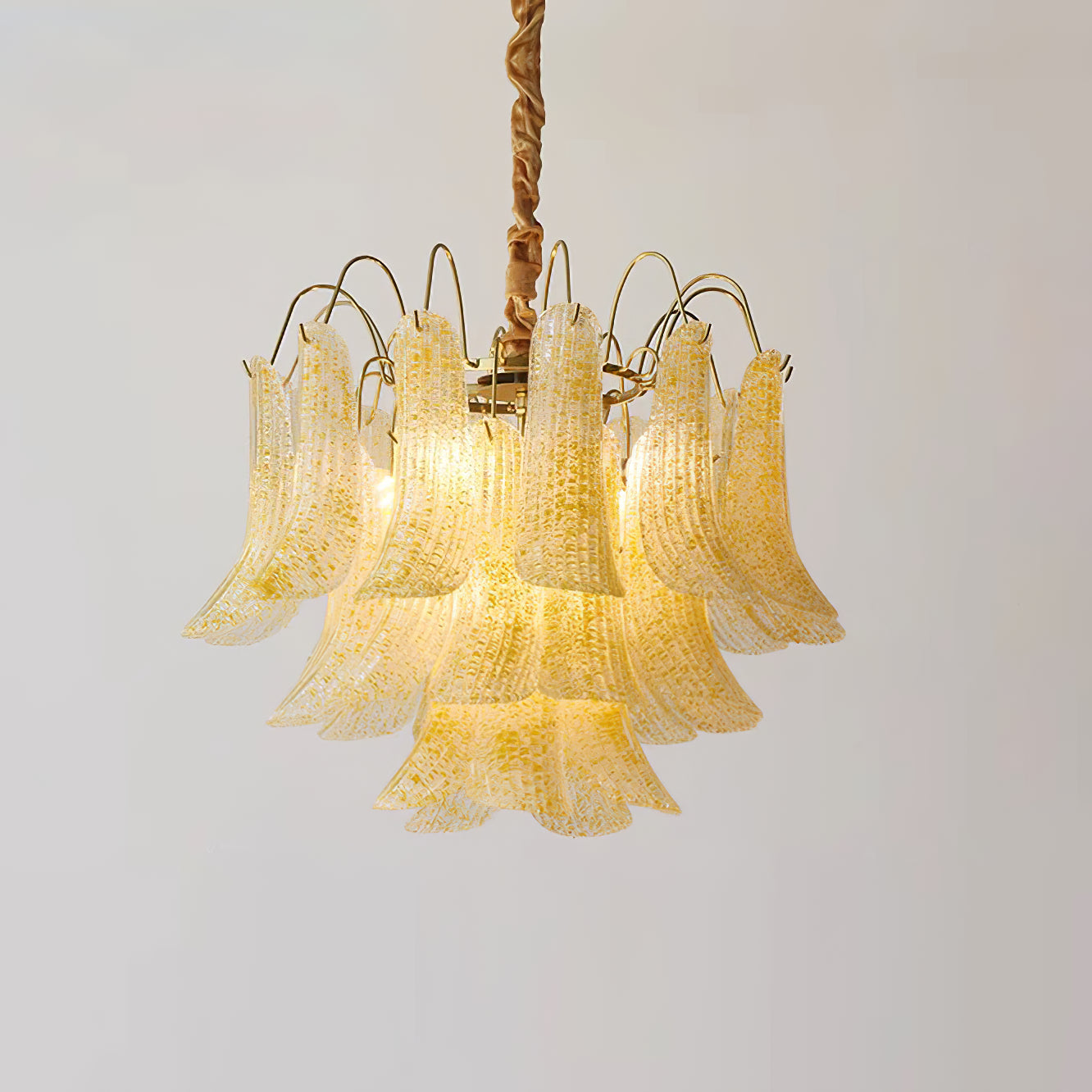 Athena Pastel Glass Petal Chandelier