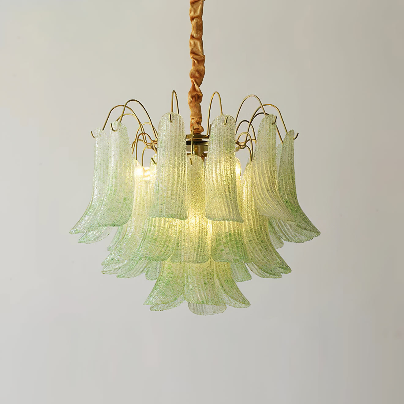 Athena Pastel Glass Petal Chandelier
