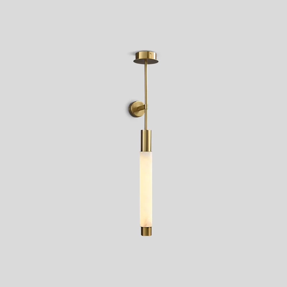 Illuminated Modern Alabaster Pendant and Wall Light Studio Shot