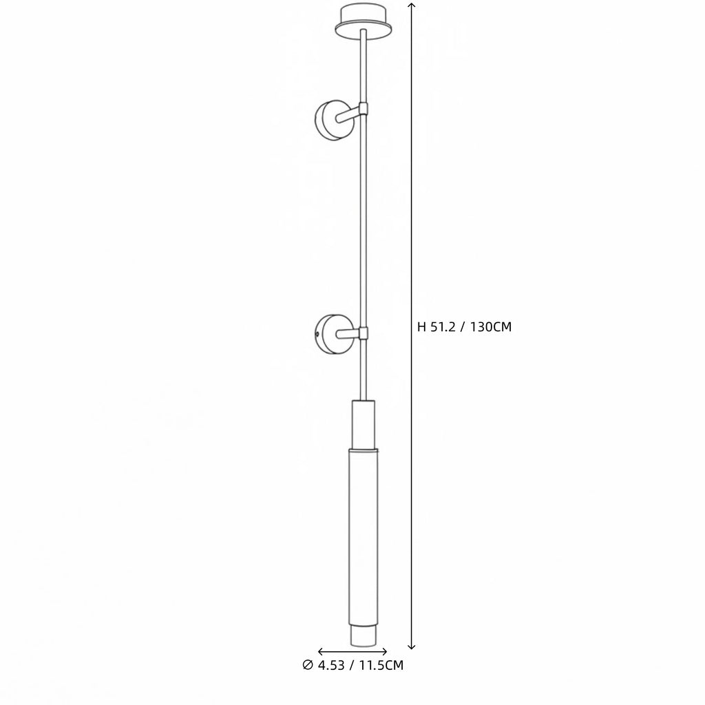 Modern Alabaster Multi-Tier Wall Sconce Line Art Dimension Diagram