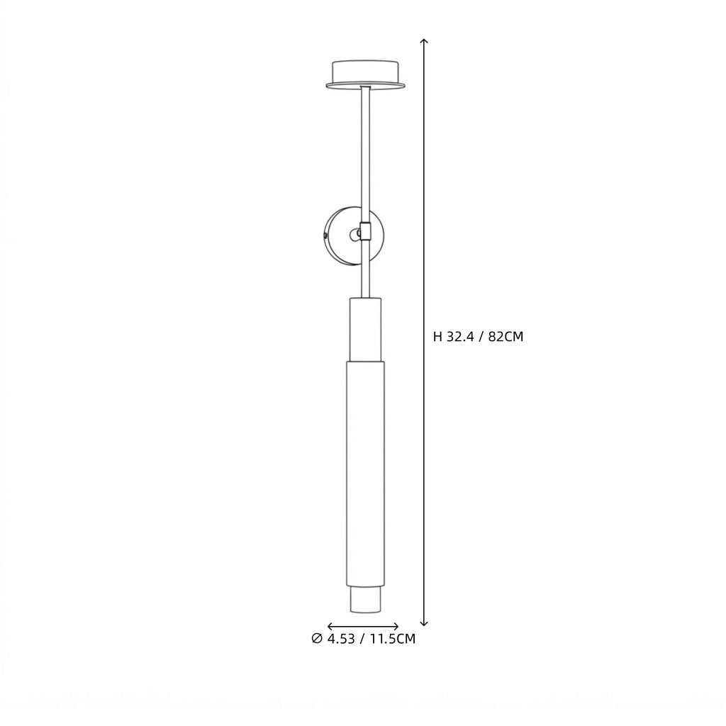 Modern Alabaster Pendant and Wall Light Single-Tier Line Art Dimension Diagram