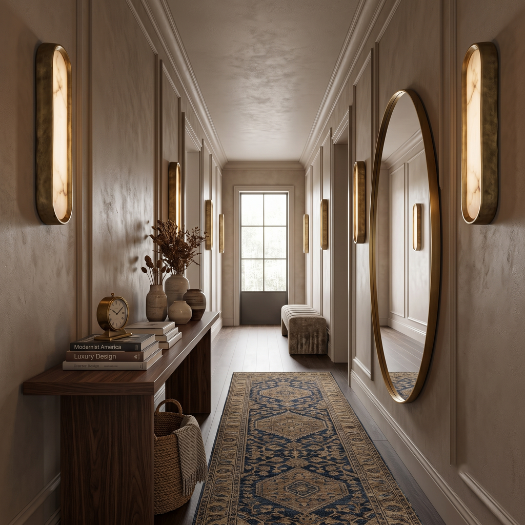 Aura Arch Alabaster Sconce