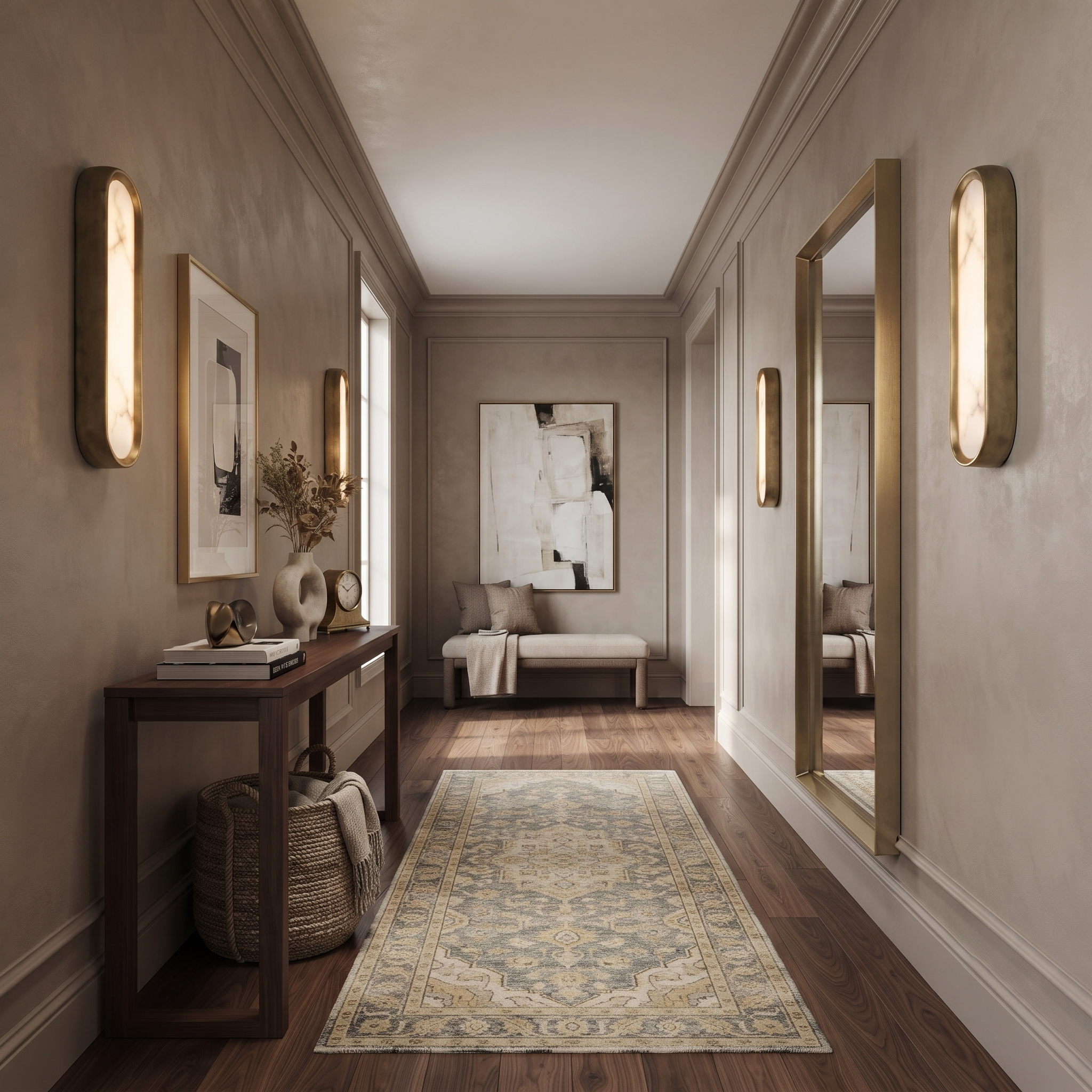 Aura Arch Alabaster Sconce