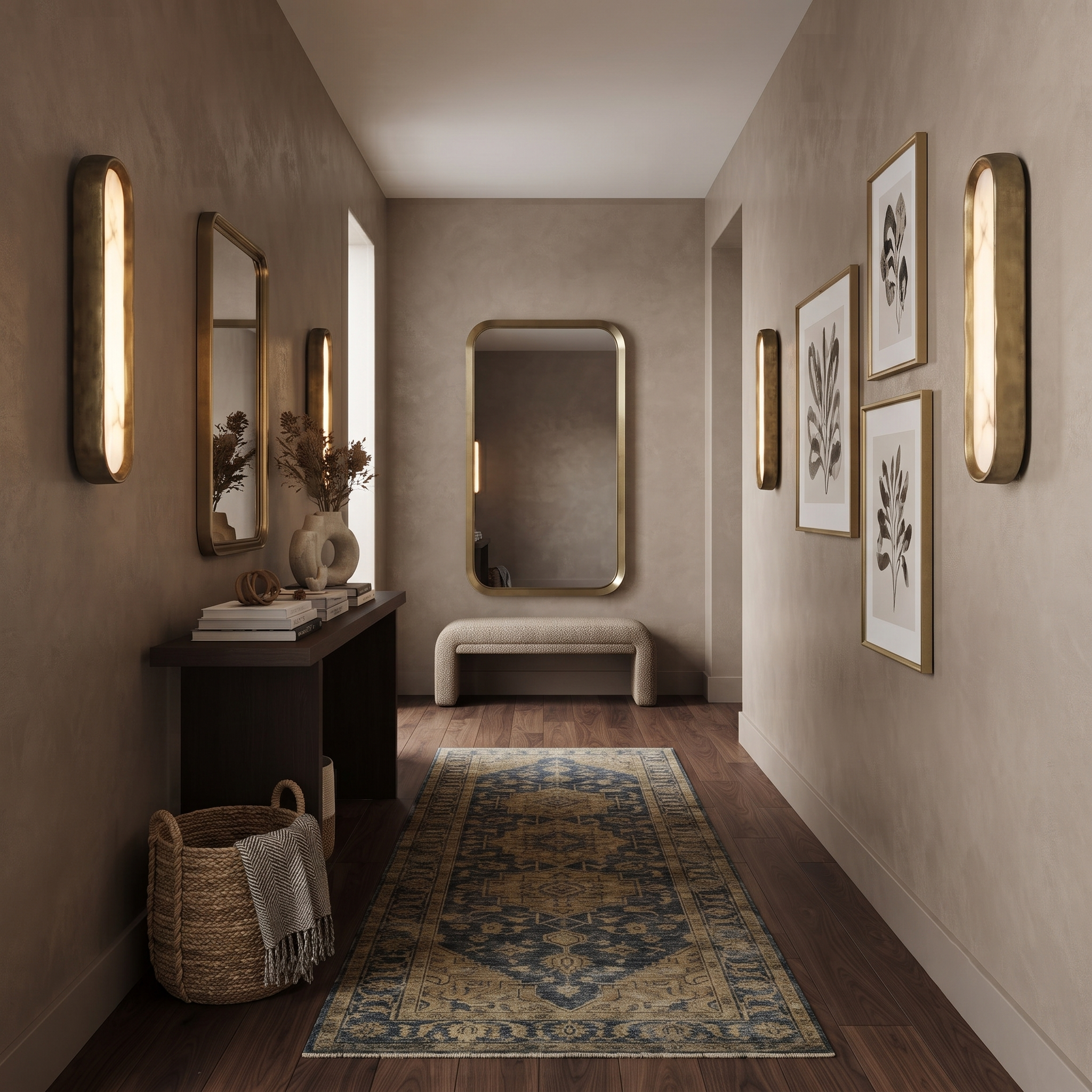Aura Arch Alabaster Sconce