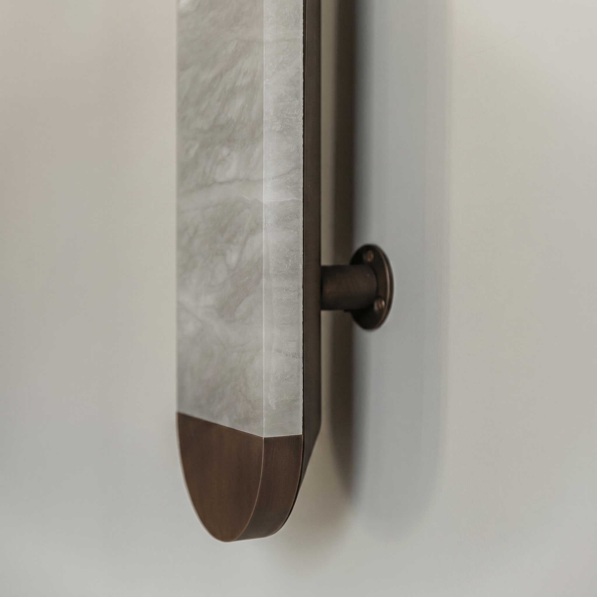 Aura Capsule Alabaster Sconce