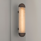 Aura Capsule Alabaster Sconce